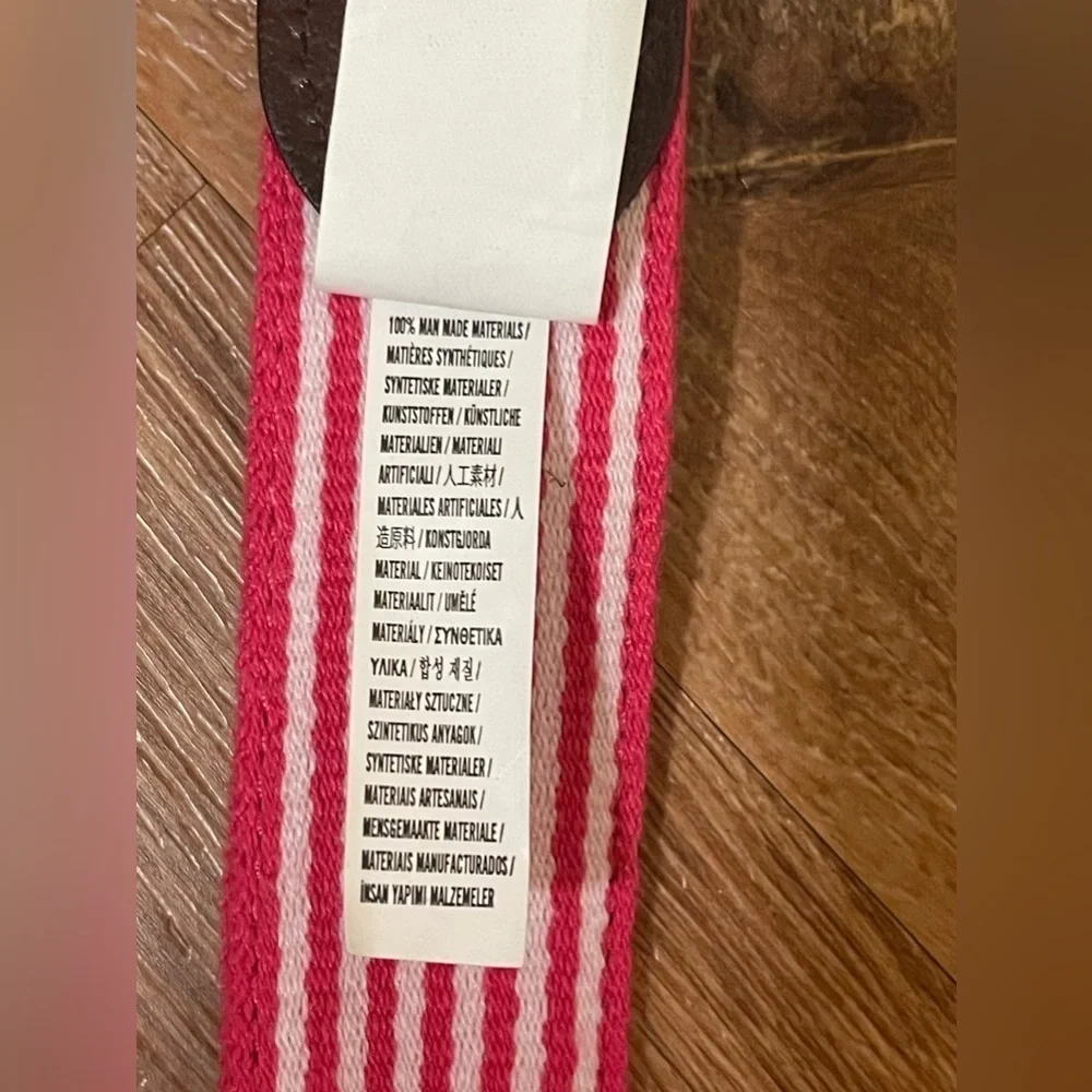 Abercrombie kids brown, pink and white belt​​​​​​​​​